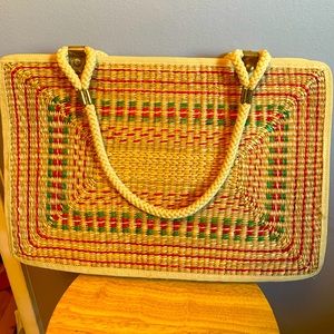 Vintage Garfinckel’s woven rectangle bag